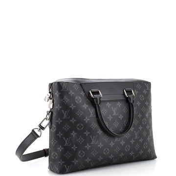 Louis Vuitton Odyssey Briefcase Monogram Eclipse Canvas
