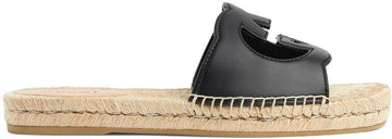Men's Make A Statement With These IconicInterlocking G Slides in Black | Size 9 | 725260US000