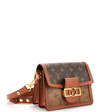 Louis Vuitton Dauphine Shoulder Bag Reverse Monogram Canvas Mini