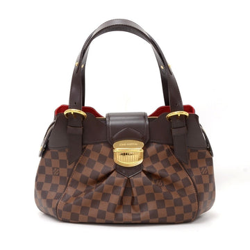 Louis Vuitto Sistina PM Damier Ebène Canvas Handbag