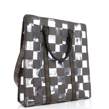 Louis Vuitton Sac Plat Bag Monogram Chess Coated Canvas and PVC
