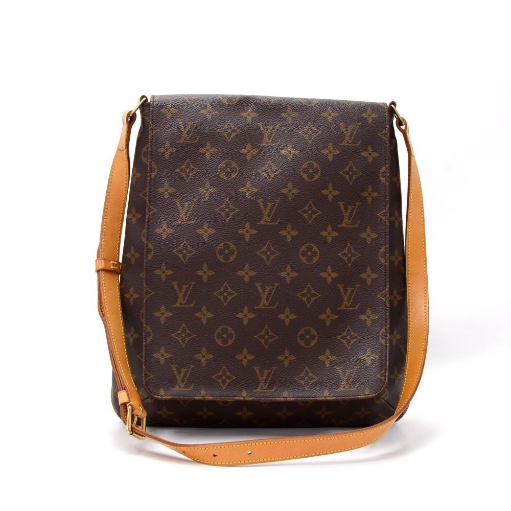 Louis Vuitto Large Musette Monogram Canvas Shoulder Bag