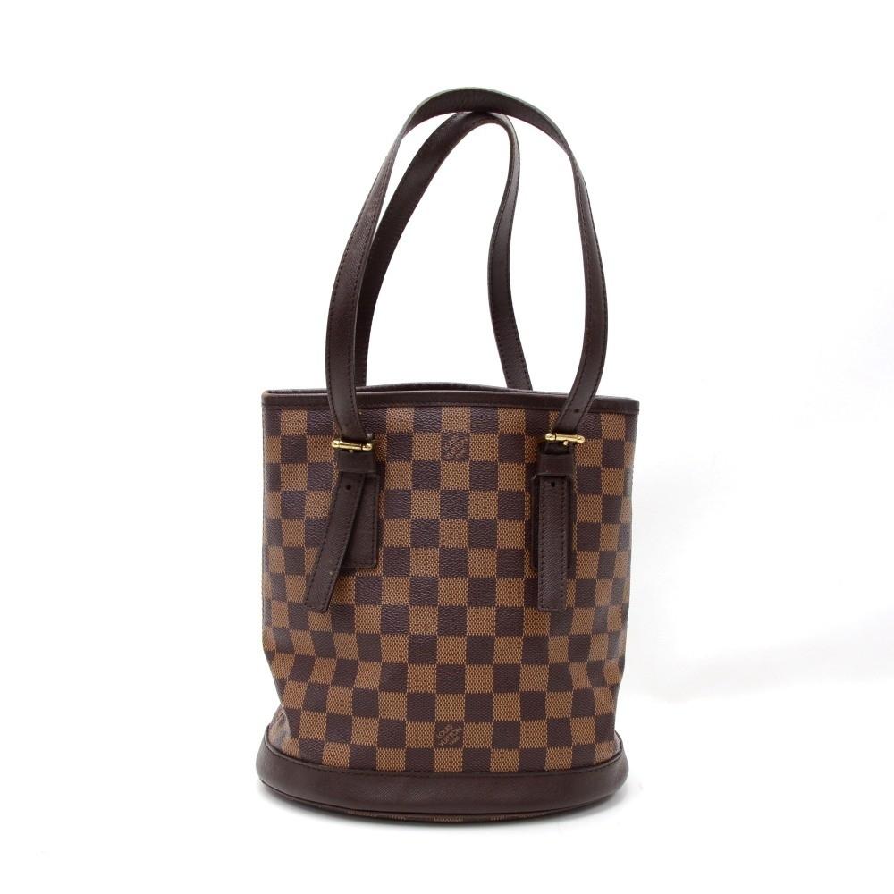 Louis Vuitto Marais Damier Ebène Canvas Shoulder Bag