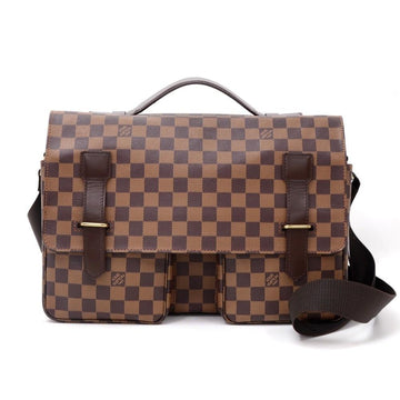 Louis Vuitto Broadway Damier Ebene Canvas Large Messenger Bag