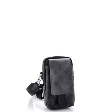 Louis Vuitton Double Phone Pouch NM Reverse Monogram Eclipse Canvas