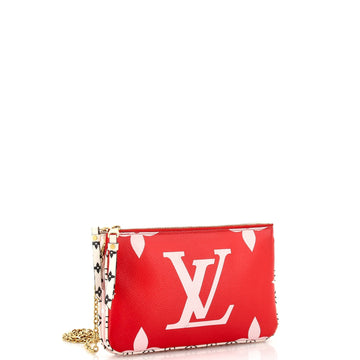Louis Vuitton Double Zip Pochette Limited Edition Colored Monogram Giant