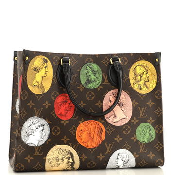 Louis Vuitton OnTheGo Tote Limited Edition Fornasetti Cameo Monogram Canvas MM