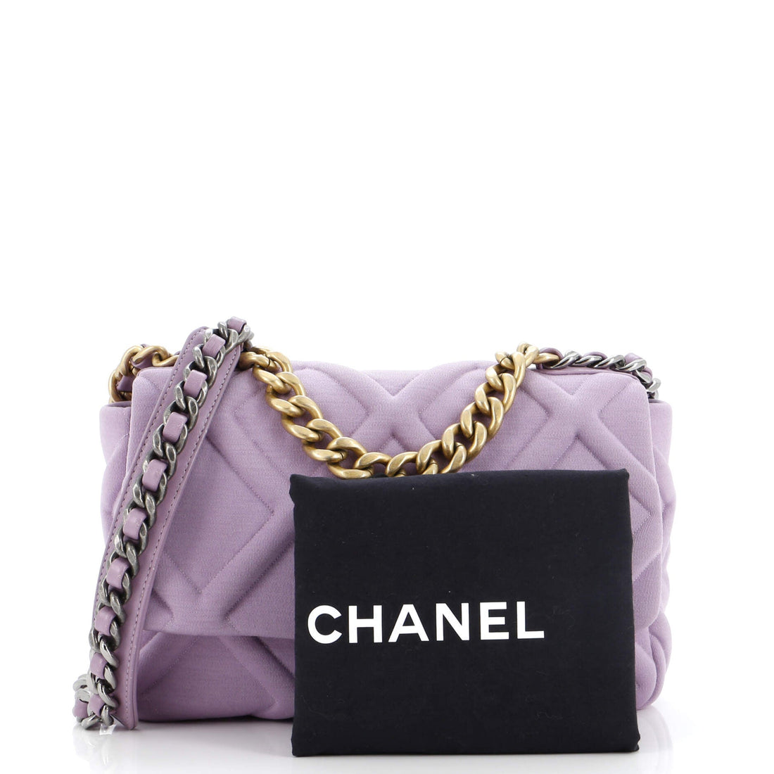 19 Flap Bag Quilted Jersey Medium