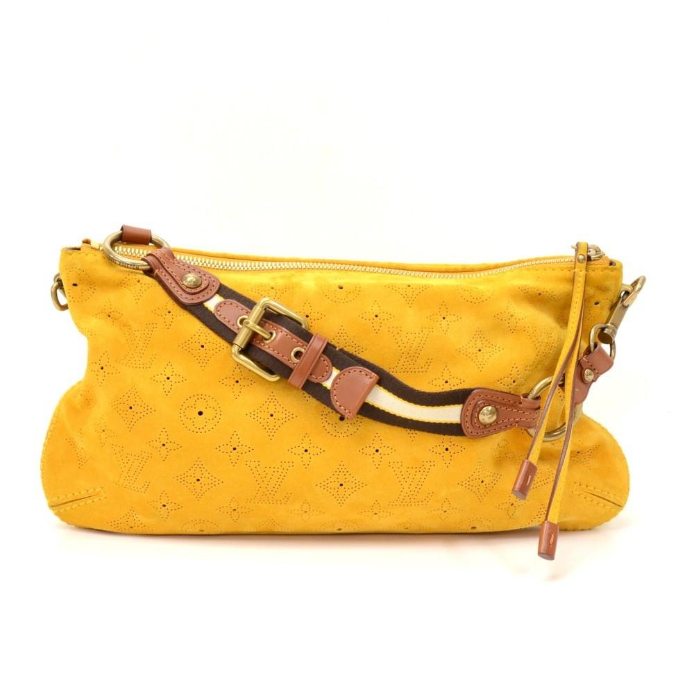 Louis Vuitto Onatah Pochette Suede Leather Shoulder Bag