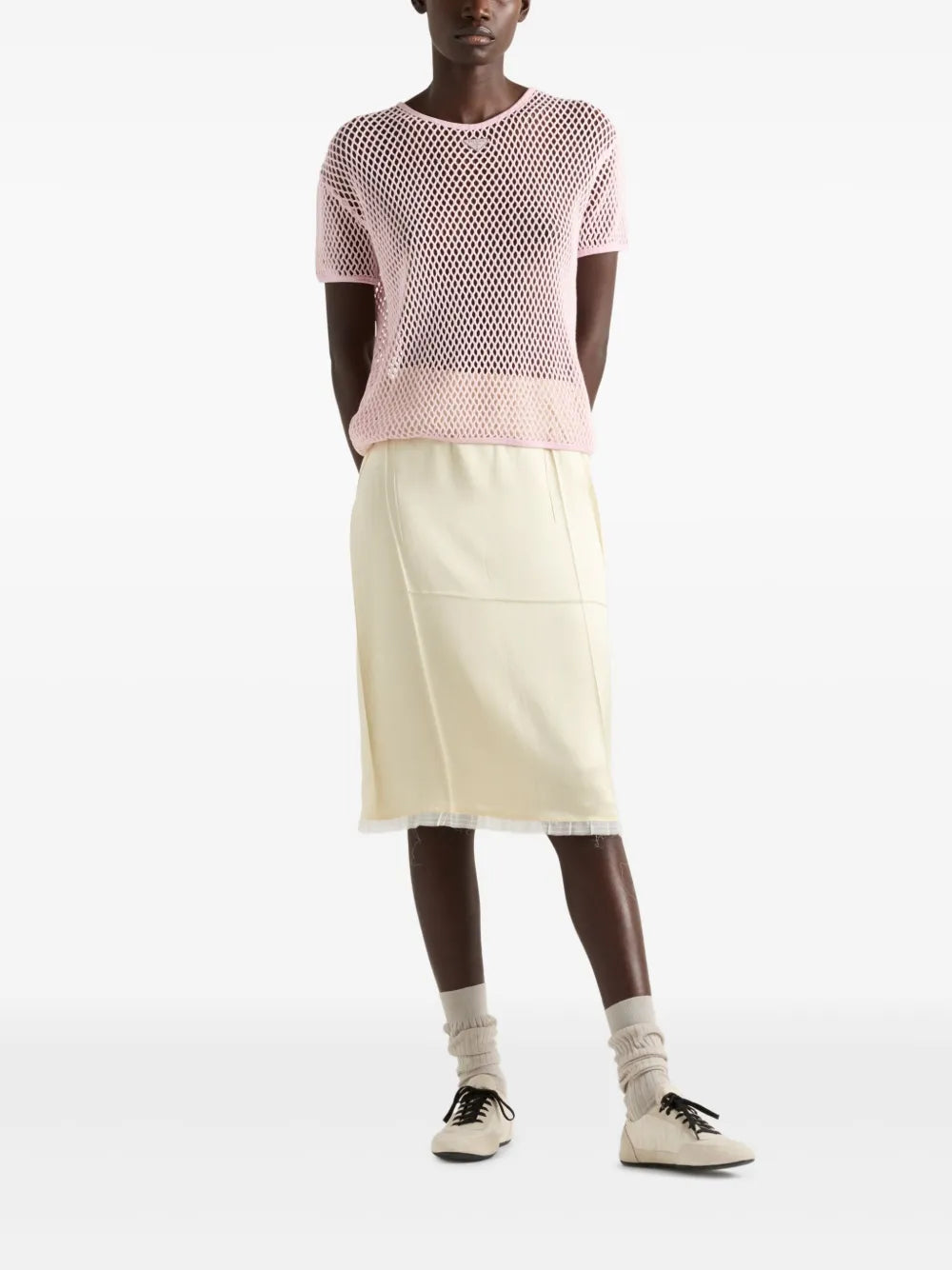 Top en mesh de coton