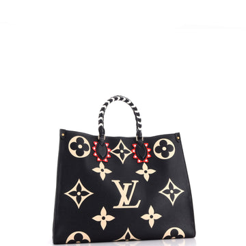 Louis Vuitton OnTheGo Tote Limited Edition Crafty Monogram Empreinte Giant GM