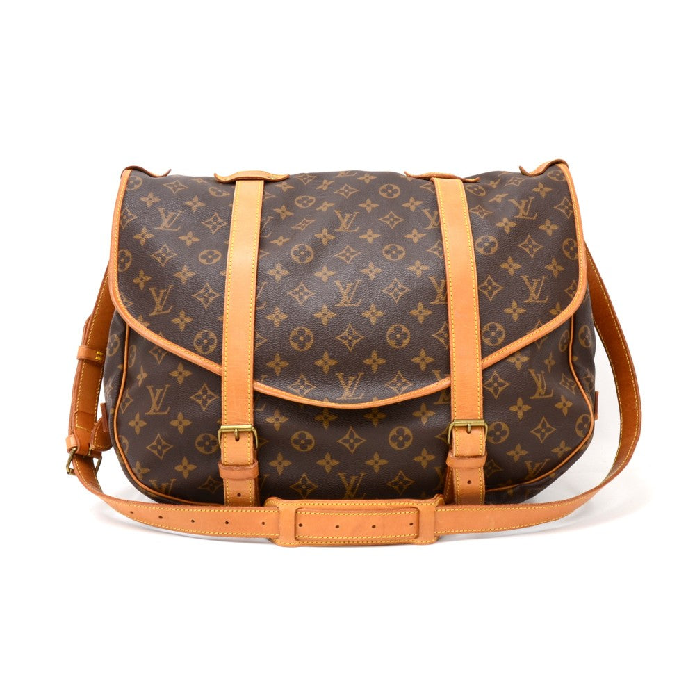 Louis Vuitto Saumur 43 Monogram Canvas Shoulder Bag