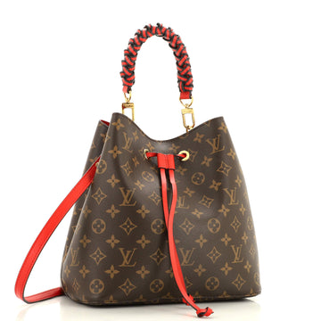 Louis Vuitton Braided Handle NeoNoe Handbag Monogram Canvas MM