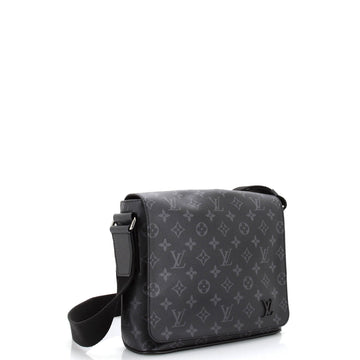 Louis Vuitton District Messenger Bag Monogram Eclipse Canvas PM