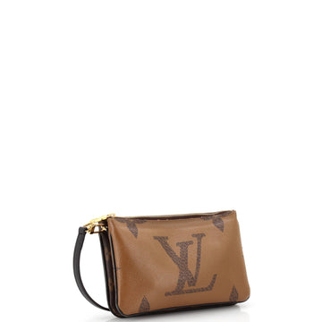 Louis Vuitton Double Zip Pochette Reverse Monogram Giant