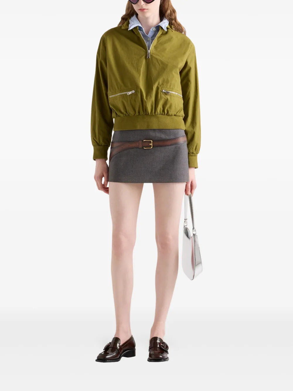 Mini jupe avec ceinture