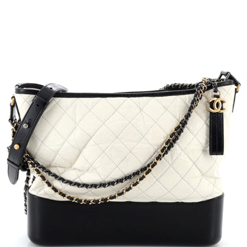 Gabrielle Hobo Quilted Aged Calfskin Large