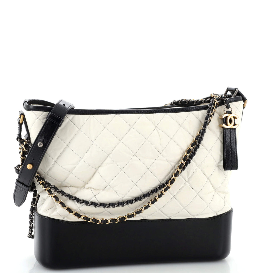 Gabrielle Hobo Quilted Aged Calfskin Large