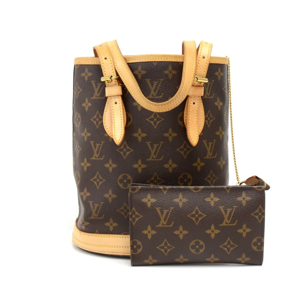 Louis Vuitto Bucket PM Monogram Canvas Shoulder Bag