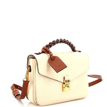 Louis Vuitton Braided Handle Pochette Metis Monogram Empreinte Leather