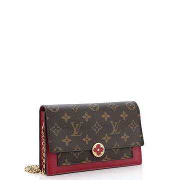 Louis Vuitton Flore Chain Wallet Monogram Canvas