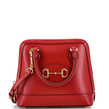 GUCCI Horsebit 1955 Top Handle Bag Leather Small