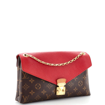 Louis Vuitton Pallas Chain Shoulder Bag Monogram Canvas and Calfskin