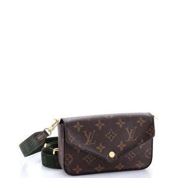 Louis Vuitton Felicie Strap & Go Handbag Monogram Canvas