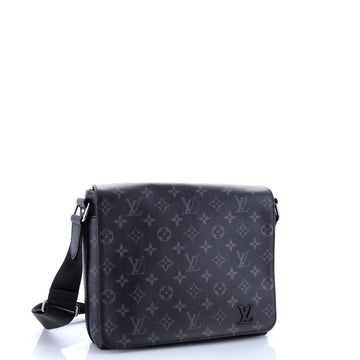 Louis Vuitton District Messenger Bag Monogram Eclipse Canvas PM