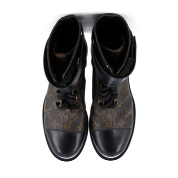Louis Vuitton Women's Wonderland Flat Ranger Boots Monogram Canvas and Leather