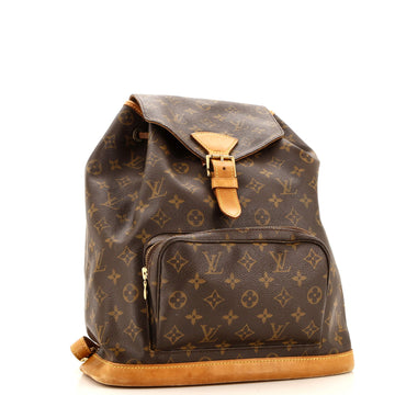 Louis Vuitton Vintage Montsouris Backpack Monogram Canvas GM