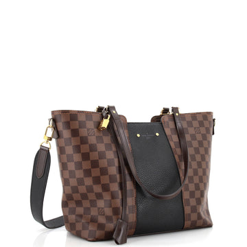 Louis Vuitton Jersey Handbag Damier with Leather