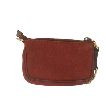 GUCCI VS Canvas Coin Purse Red  29473