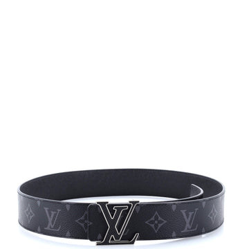 Louis Vuitton LV Line Reversible Belt Monogram Eclipse Canvas and Leather Wide 100