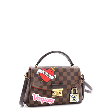 Louis Vuitton Croisette Handbag Limited Edition Patches Damier