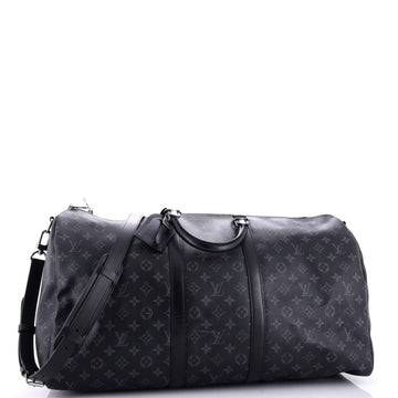 Louis Vuitton Keepall Bandouliere Bag Monogram Eclipse Canvas 55