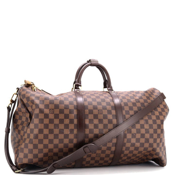 Louis Vuitton Keepall Bandouliere Bag Damier 55