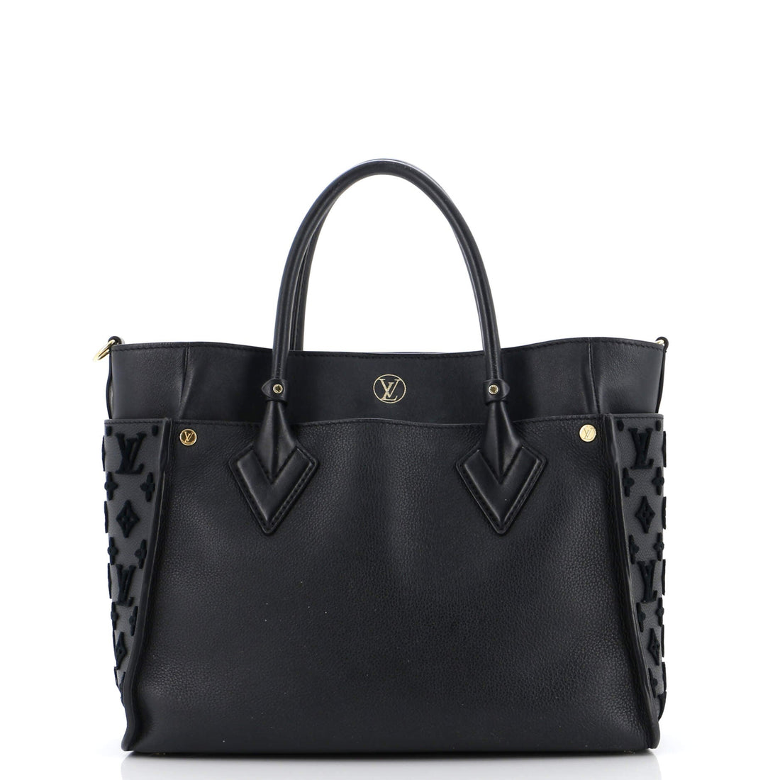 Louis Vuitton On My Side Tote Monogram Tuffetage Leather MM