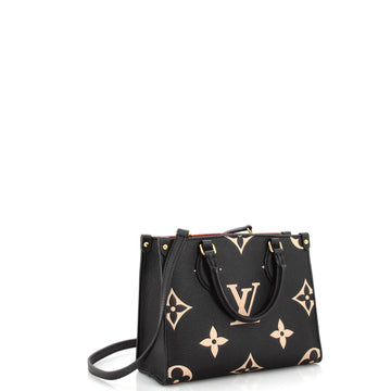 Louis Vuitton OnTheGo Tote Bicolor Monogram Empreinte Giant PM