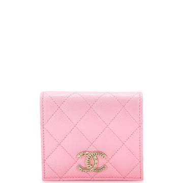 Multichain CC Bifold Wallet Quilted Caviar Compact