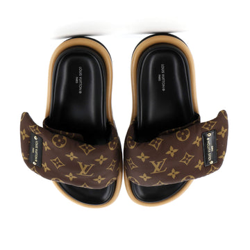 Louis Vuitton Women's Pool Pillow Comfort Mule Sandals Monogram Nylon