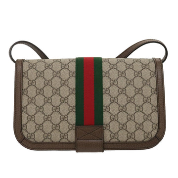 GUCCI VS Supreme Ophidia Web Sherry Line Shoulder Bag Beige  29884A