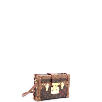 Louis Vuitton Petite Malle Handbag Reverse Monogram Canvas