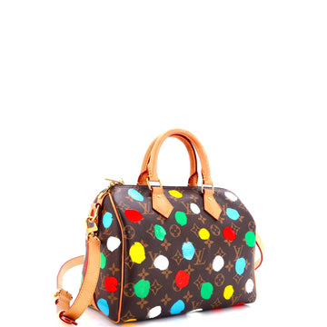 Louis Vuitton Speedy Bandouliere Bag Yayoi Kusama Painted Dots Monogram Canvas 25