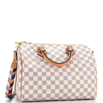 Louis Vuitton Speedy Bandouliere Bag Damier with Braided Detail 30