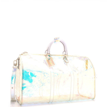 Louis Vuitton Keepall Bandouliere Bag Limited Edition Monogram Prism PVC 50