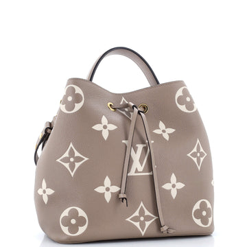 Louis Vuitton NeoNoe Handbag Bicolor Monogram Empreinte Giant MM