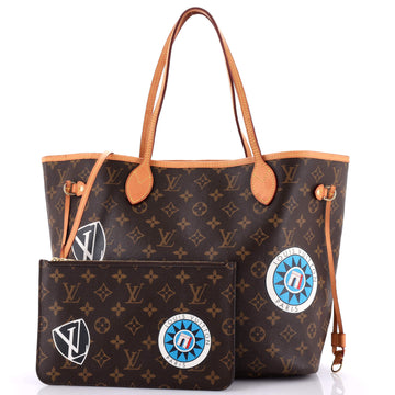 Louis Vuitton Neverfull NM Tote My World Tour Monogram Canvas MM
