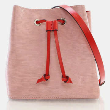 Pink/Red Epi Leather NeoNoe BB Bucket Bag
