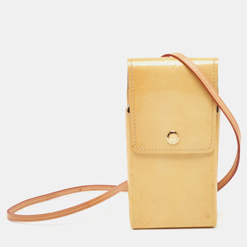 Yellow Monogram Vernis Cigarette Case